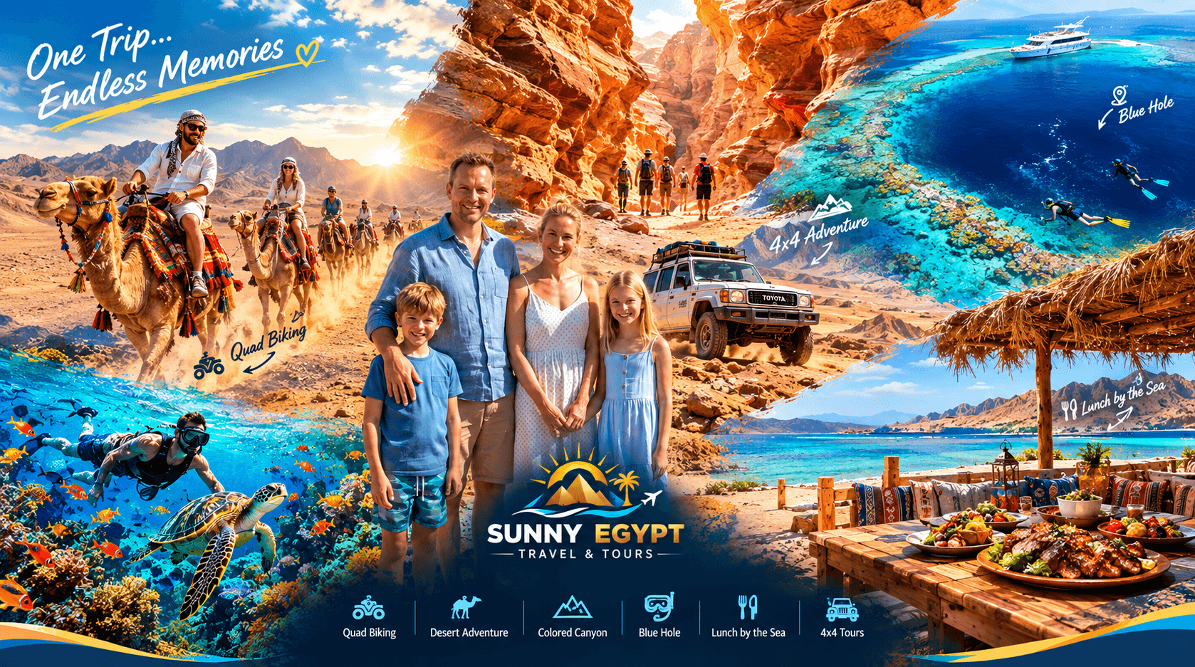 Dahab Canyon, ATV & Camel Tour (from Sharm El Sheikh)